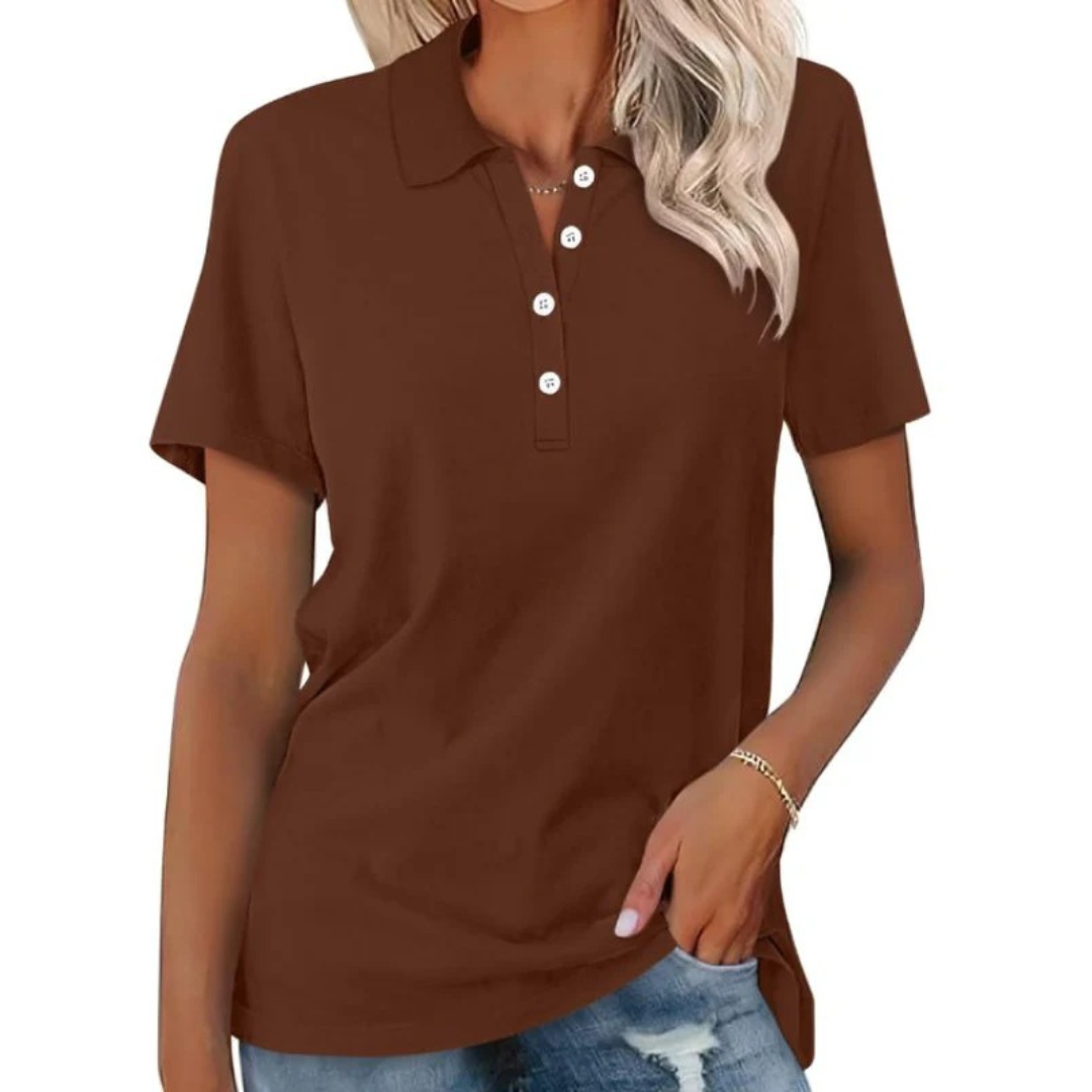 Dita | Damen Poloshirt Sommer Casual