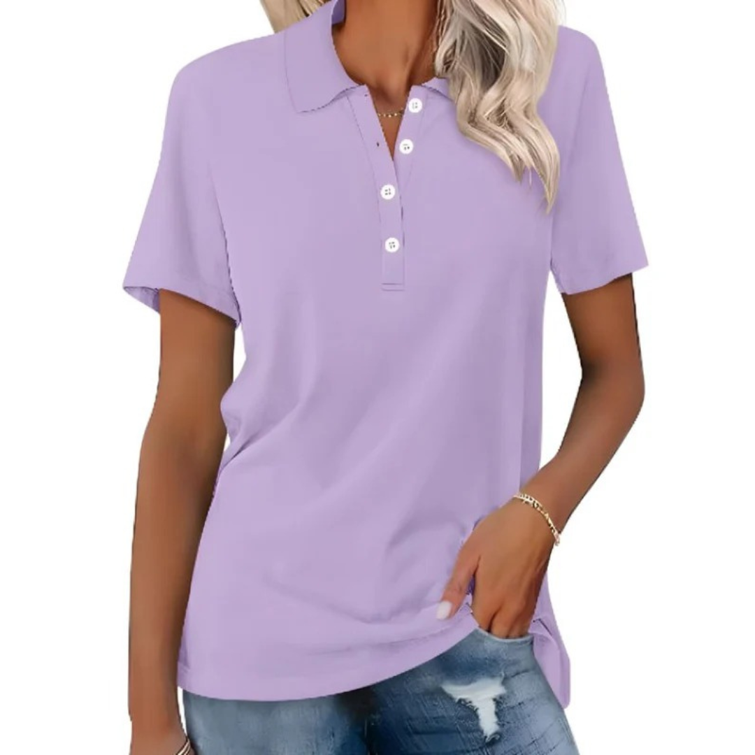 Dita | Damen Poloshirt Sommer Casual