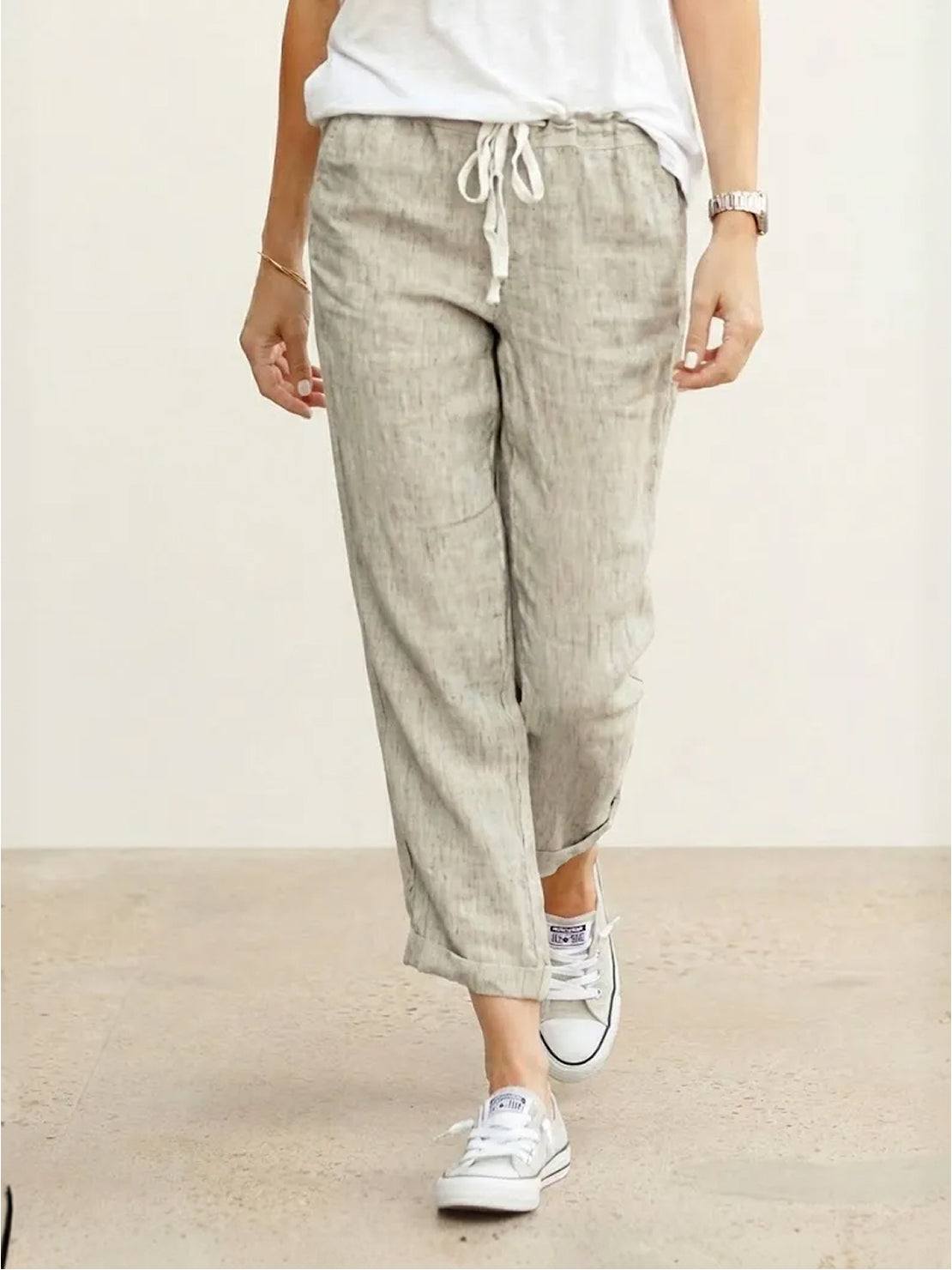 Dorina | Damen Kordelzug Hose Bequeme Passform