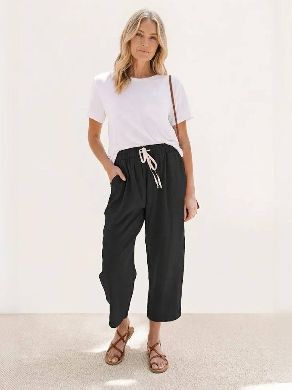 Dorina | Damen Kordelzug Hose Bequeme Passform