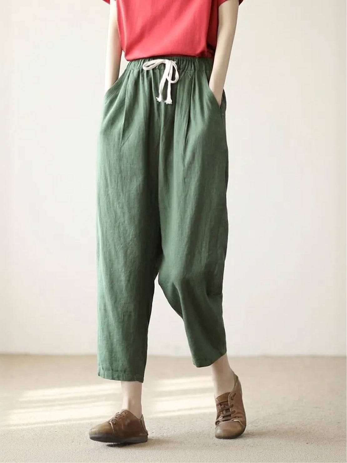 Dorina | Damen Kordelzug Hose Bequeme Passform