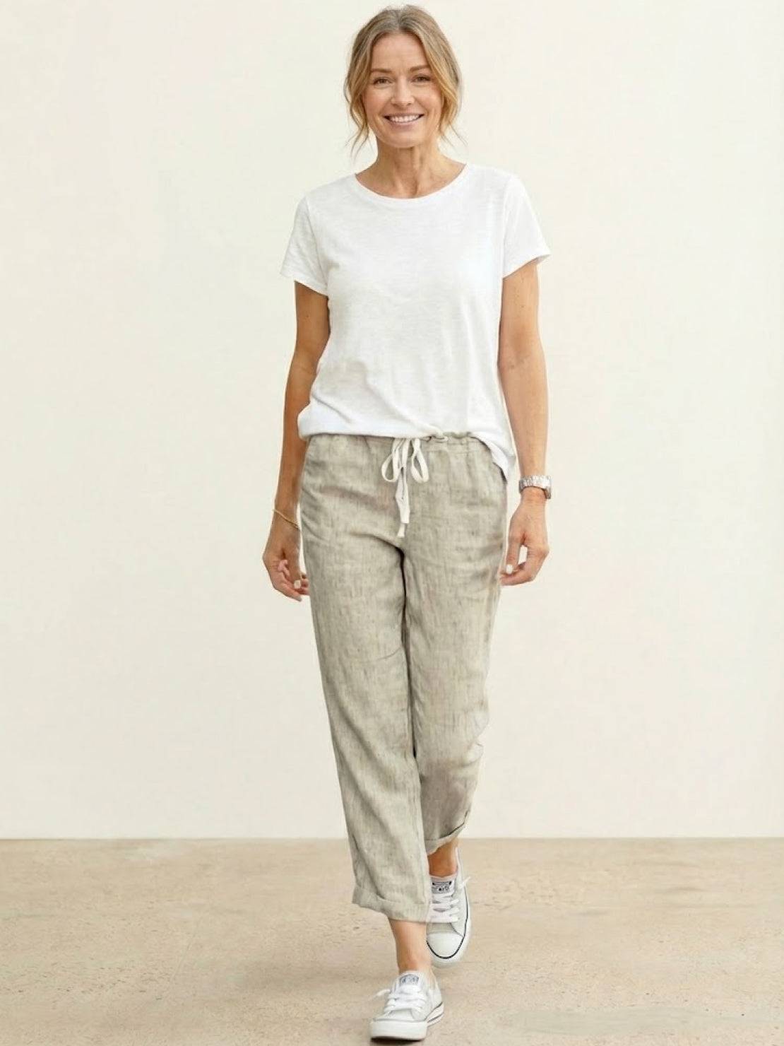 Dorina | Damen Kordelzug Hose Bequeme Passform