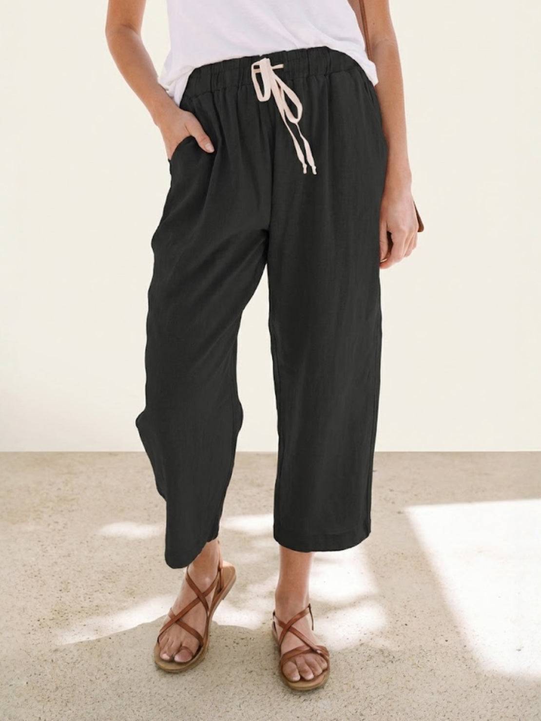 Dorina | Damen Kordelzug Hose Bequeme Passform