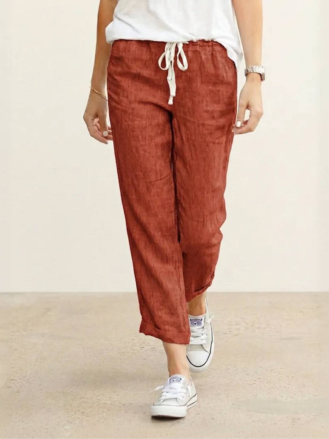 Dorina | Damen Kordelzug Hose Bequeme Passform