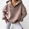 Sweatshirt mit Kragen und Oversize Passform