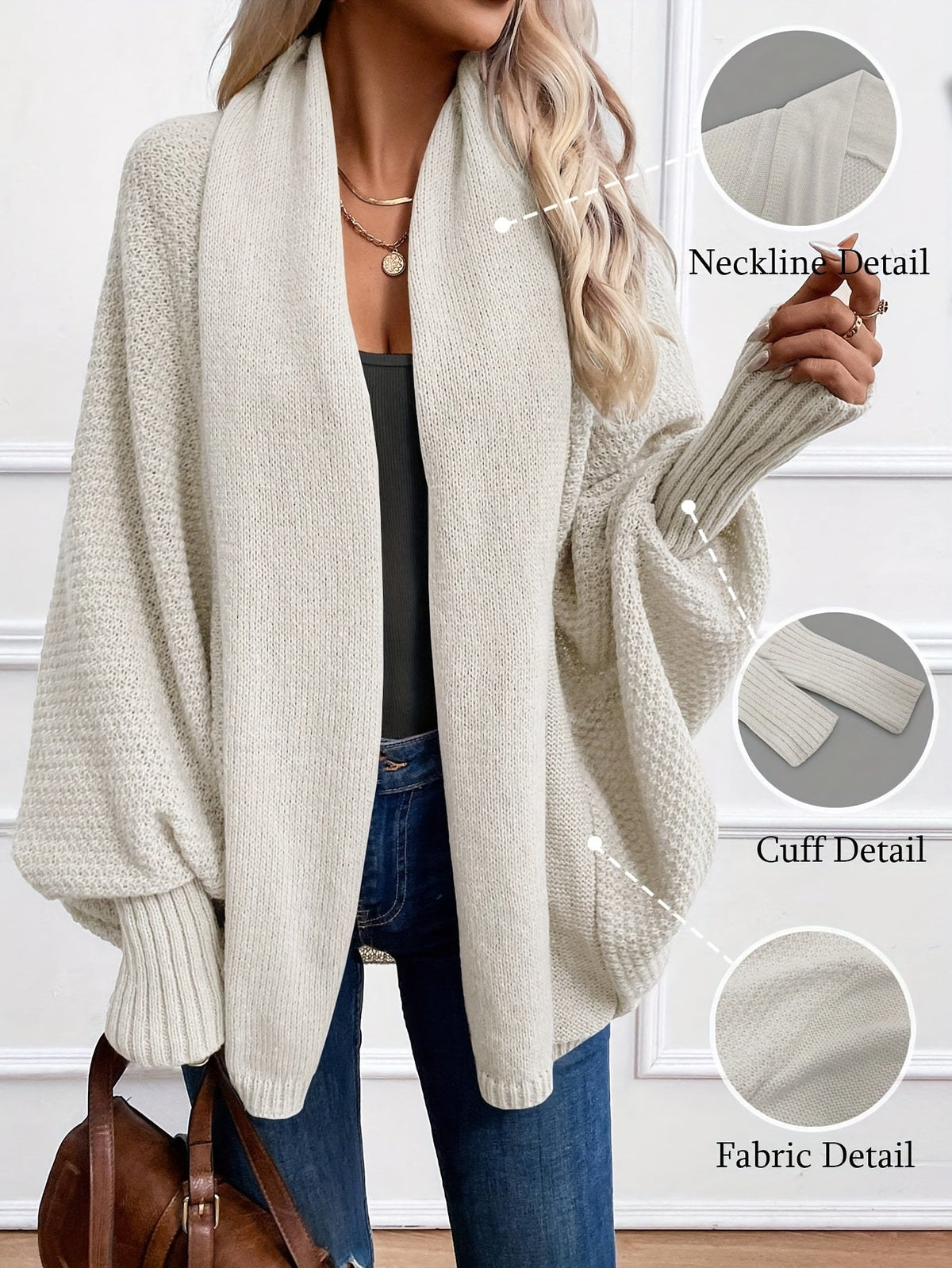 Clara | Drapierter Shawl-Collar Cardigan