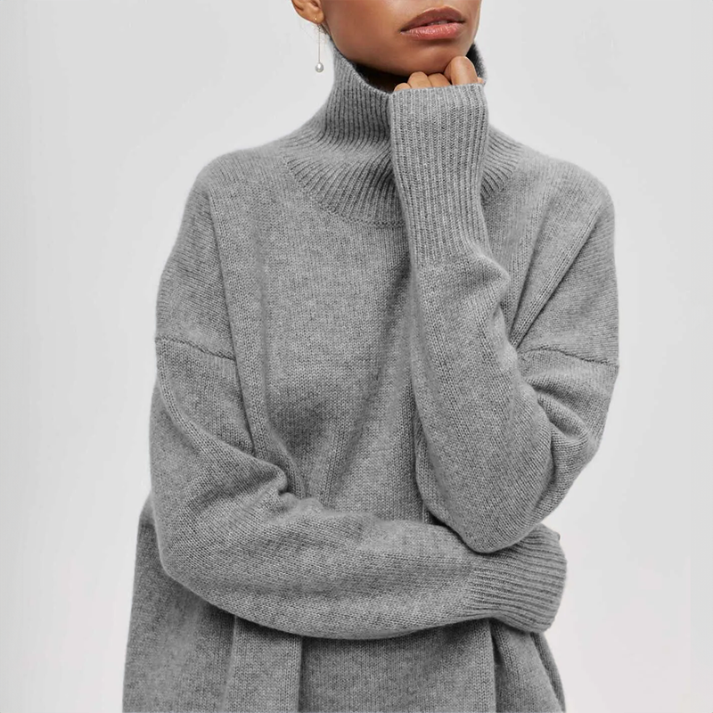 Amelia | Eleganter Strick-Dolcevita-Pullover