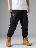 Jogger Tapered Cargo Hose für Herren mit Kordelzug und Bündchen