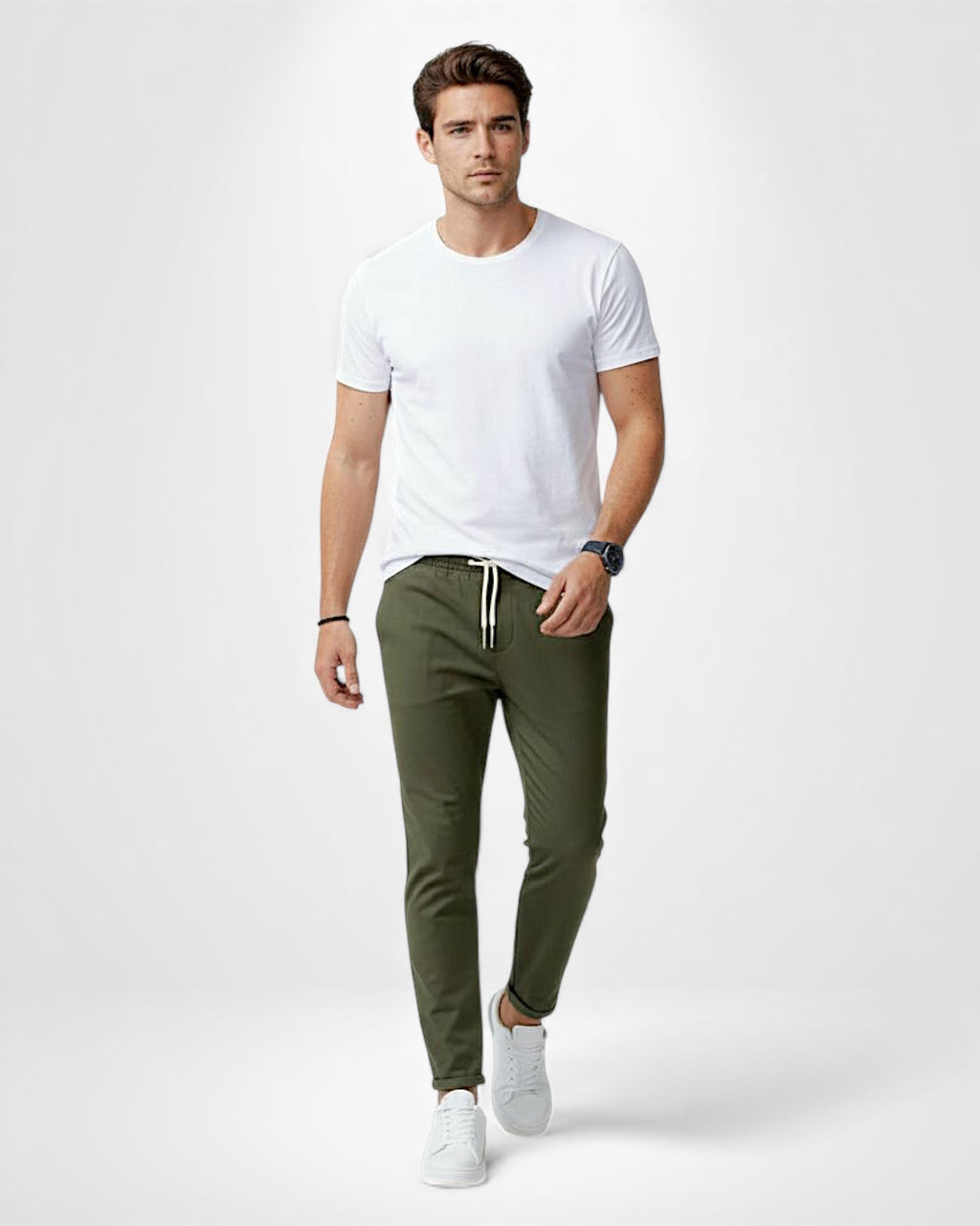 Herren Stretchhose im Modernfit mit elastischem Gewebe
