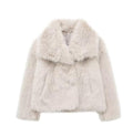 Drune - Damen Herbst, Winter Pelz Mantel Imitation