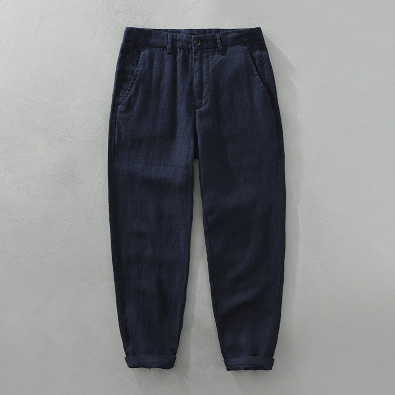 Edle Leinenhose für Herren im Barrel Fit für den Sommer