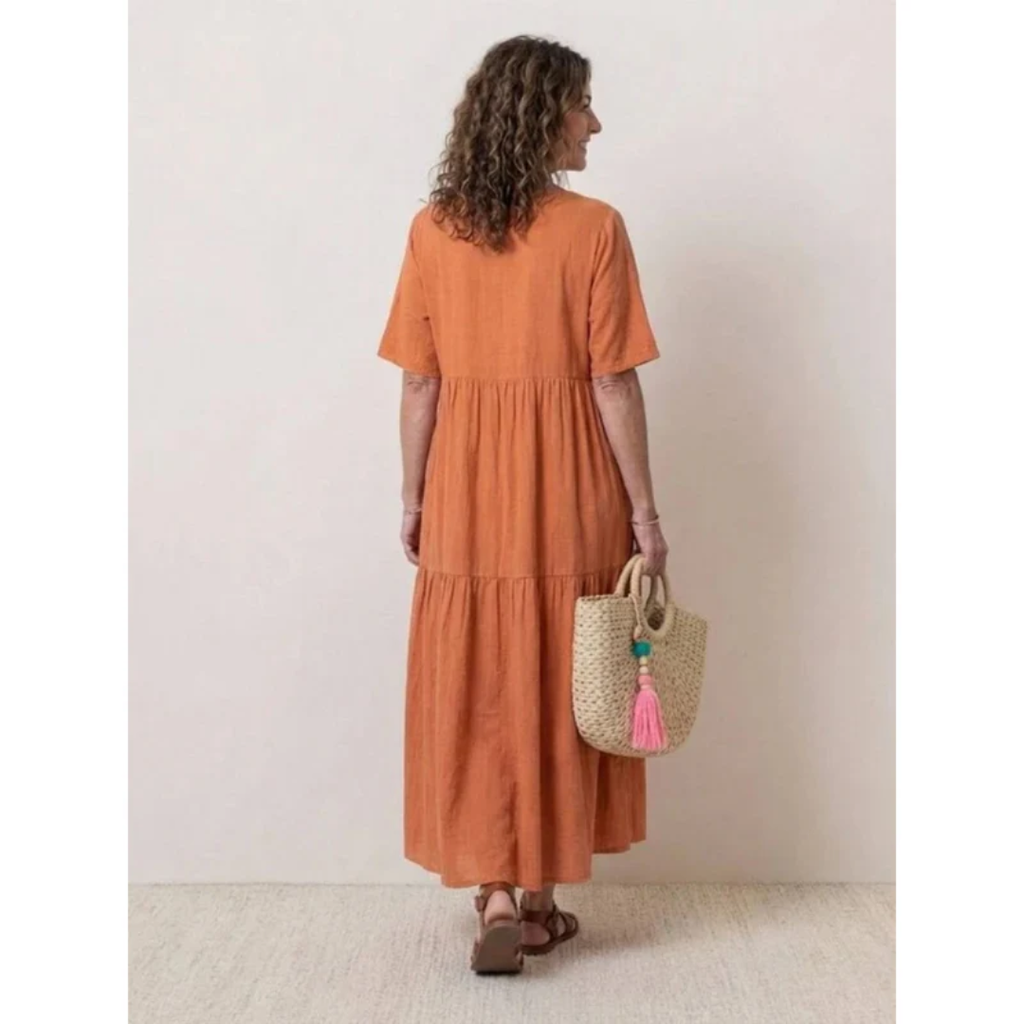 Ekaterina | Damen Sommerkleid Maxi Boho Modern