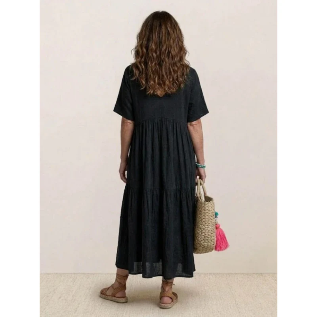 Ekaterina | Damen Sommerkleid Maxi Boho Modern