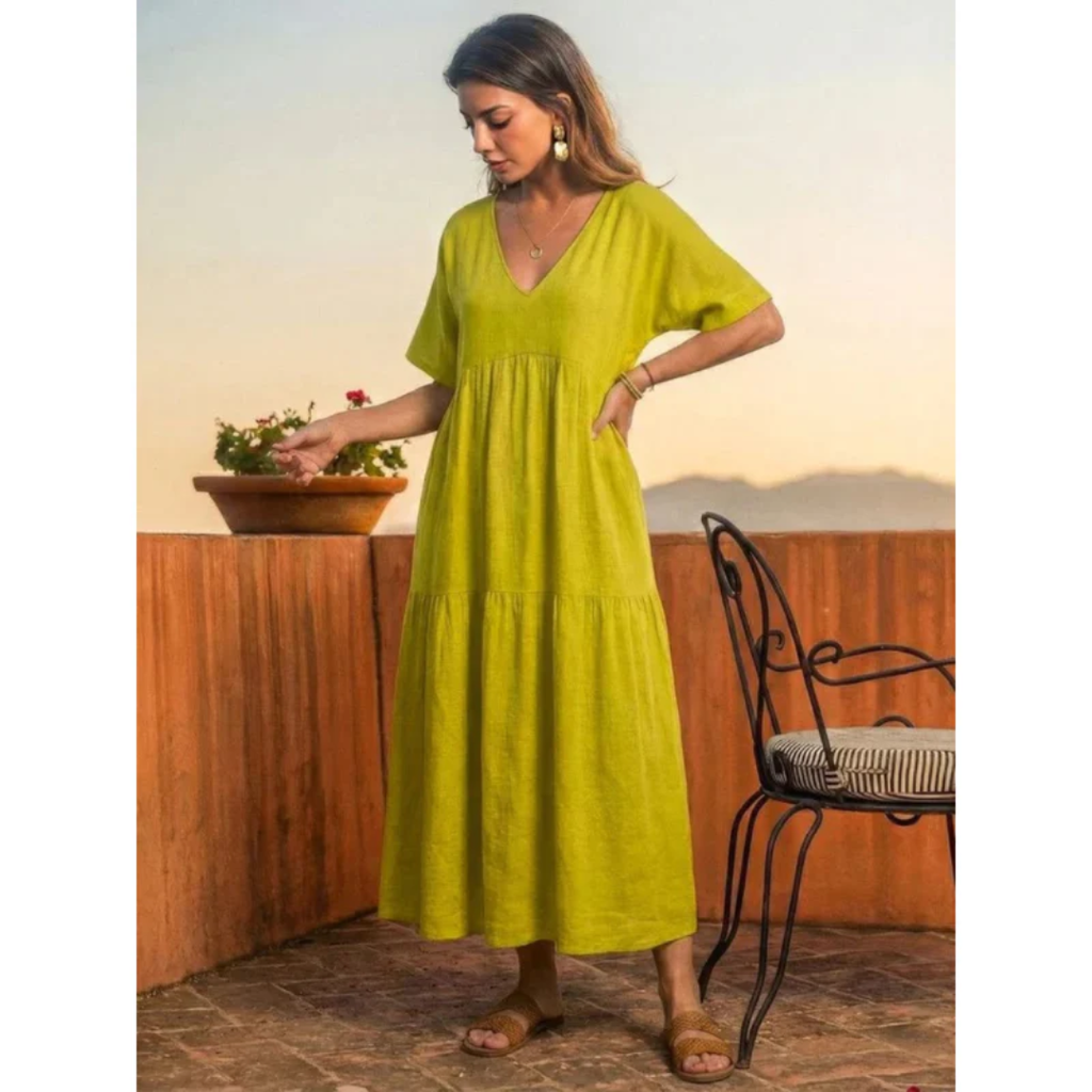 Ekaterina | Damen Sommerkleid Maxi Boho Modern