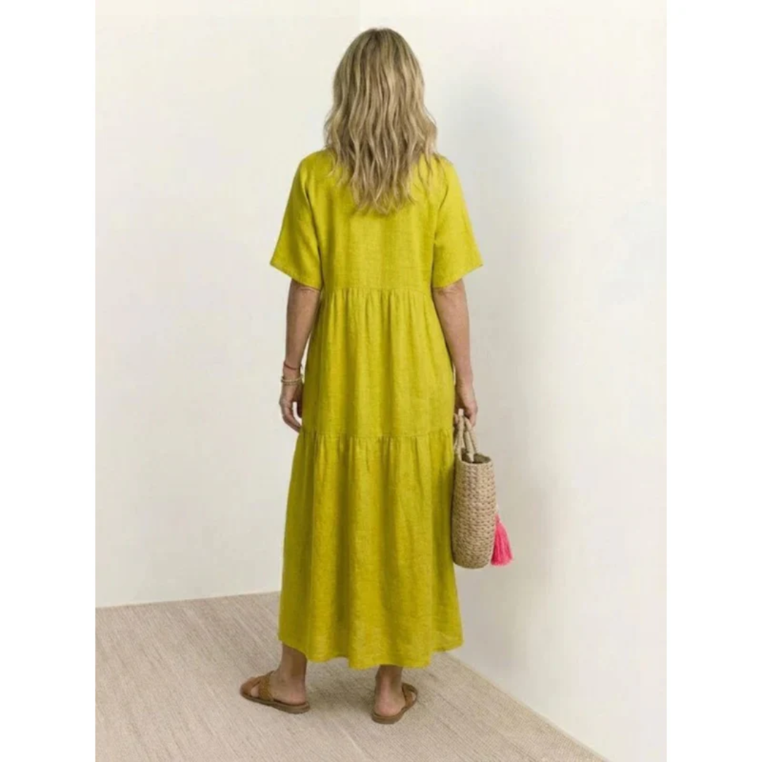 Ekaterina | Damen Sommerkleid Maxi Boho Modern