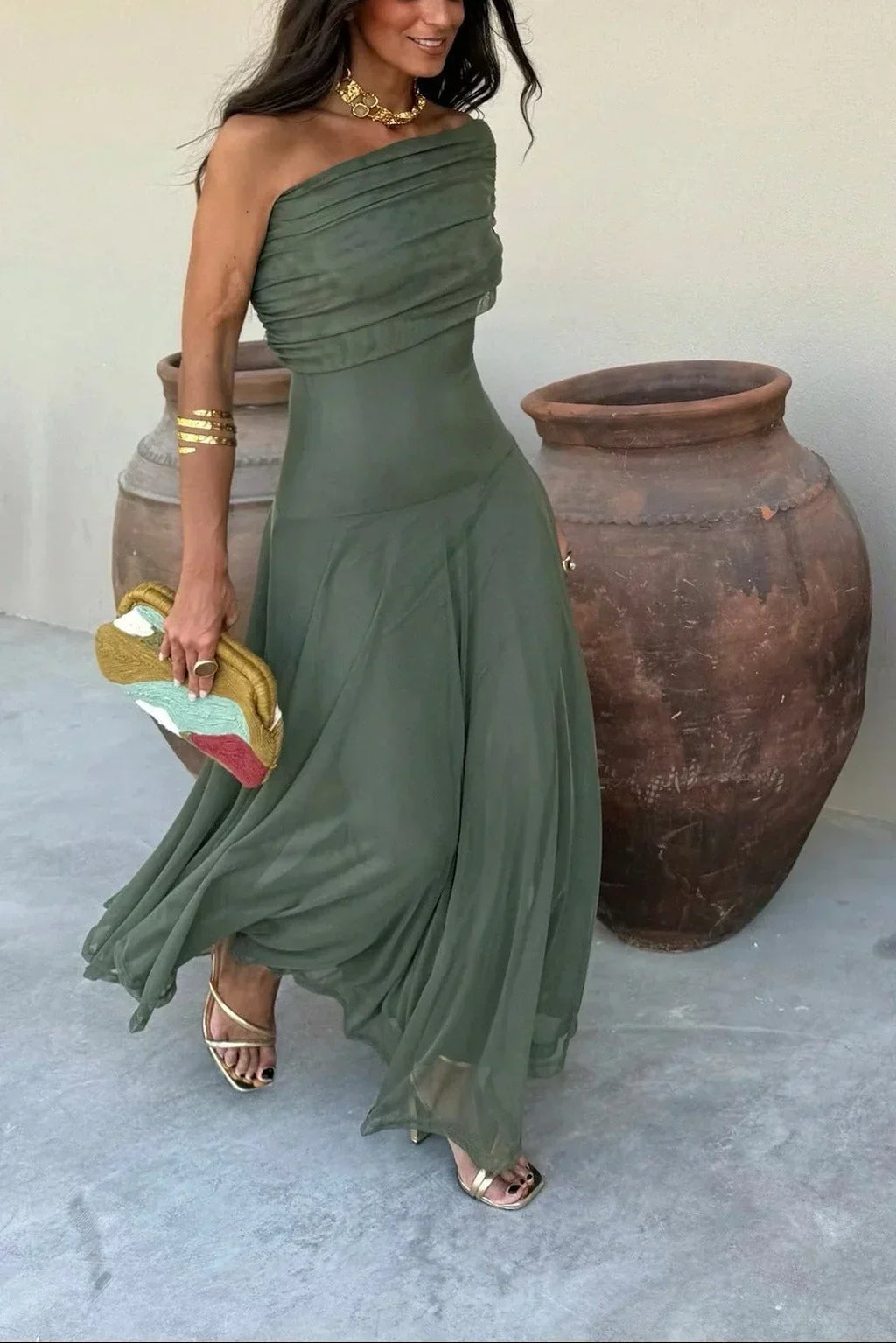 Luisa | Damen Elegantes Maxikleid für Hochzeitsgäste