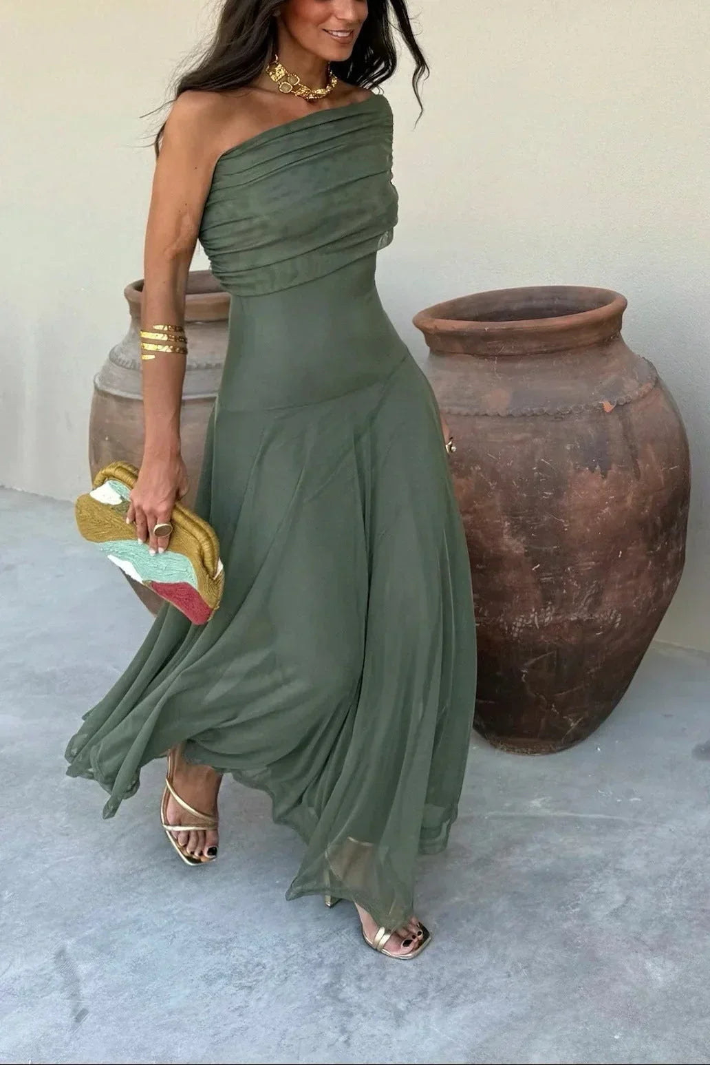 Luisa | Damen Elegantes Maxikleid für Hochzeitsgäste