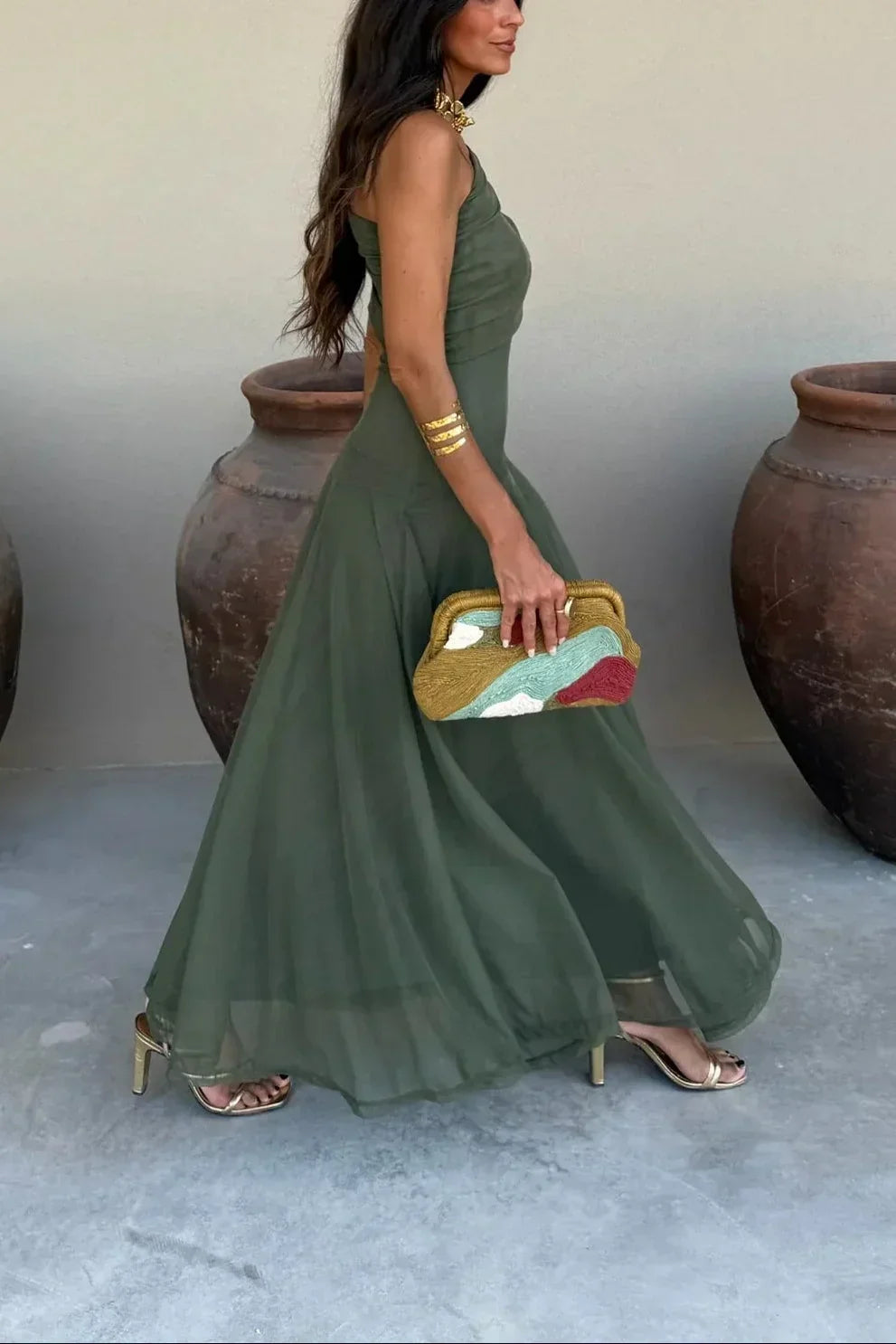 Luisa | Damen Elegantes Maxikleid für Hochzeitsgäste