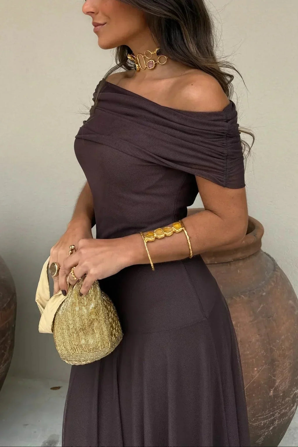 Luisa | Damen Elegantes Maxikleid für Hochzeitsgäste