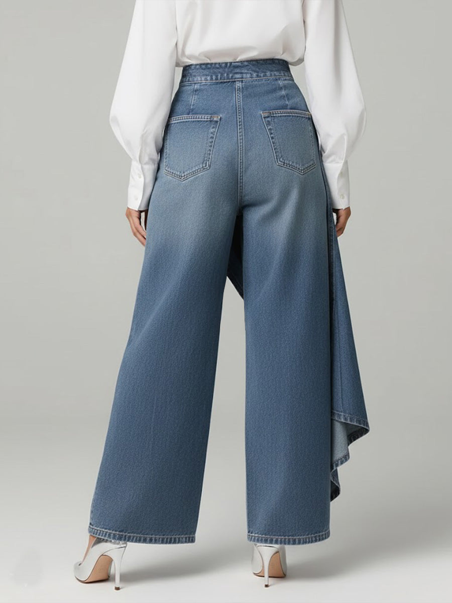 Antonia | Elegante Damen High-Waisted Jeans Weitbein