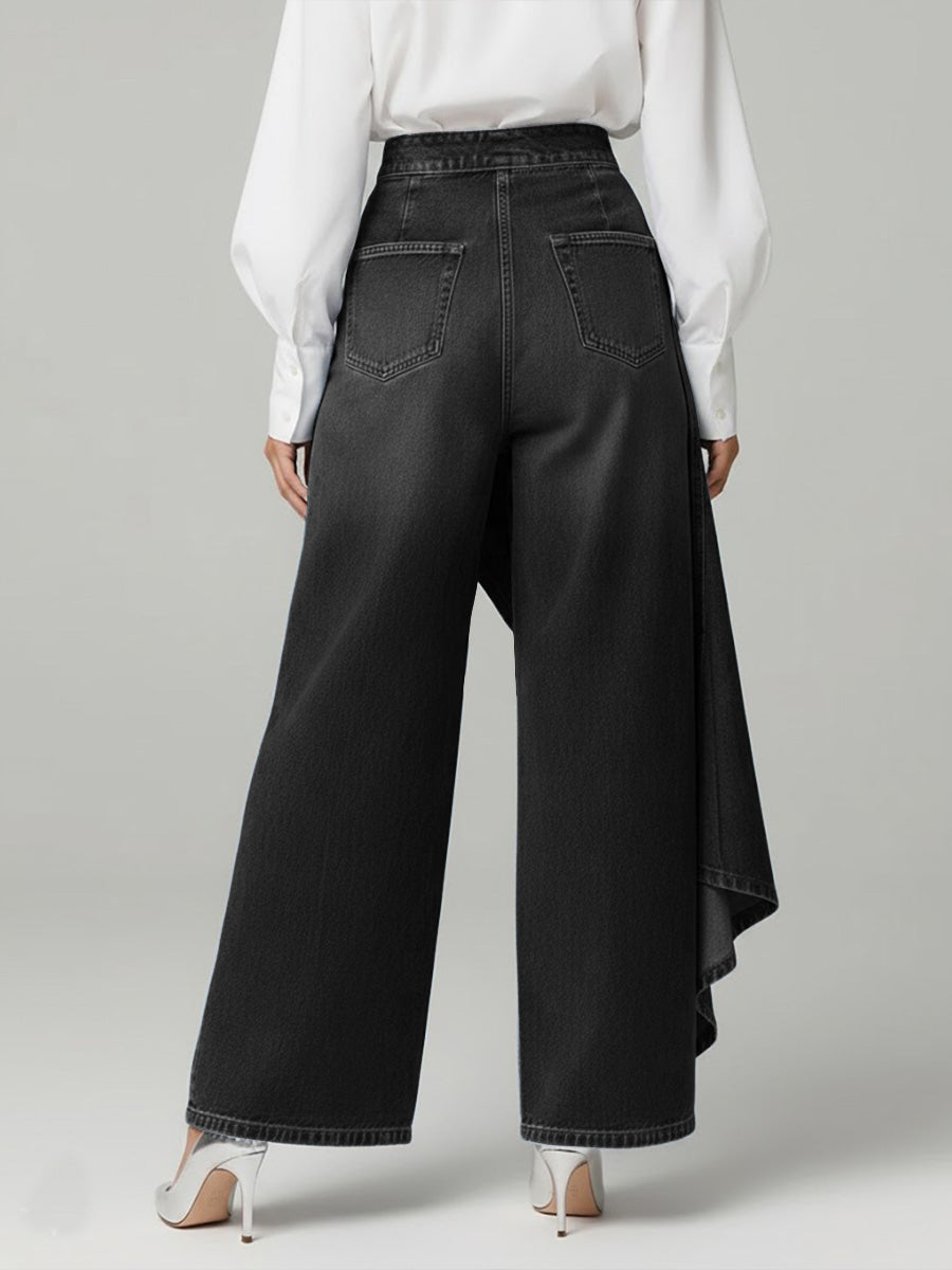 Antonia | Elegante Damen High-Waisted Jeans Weitbein