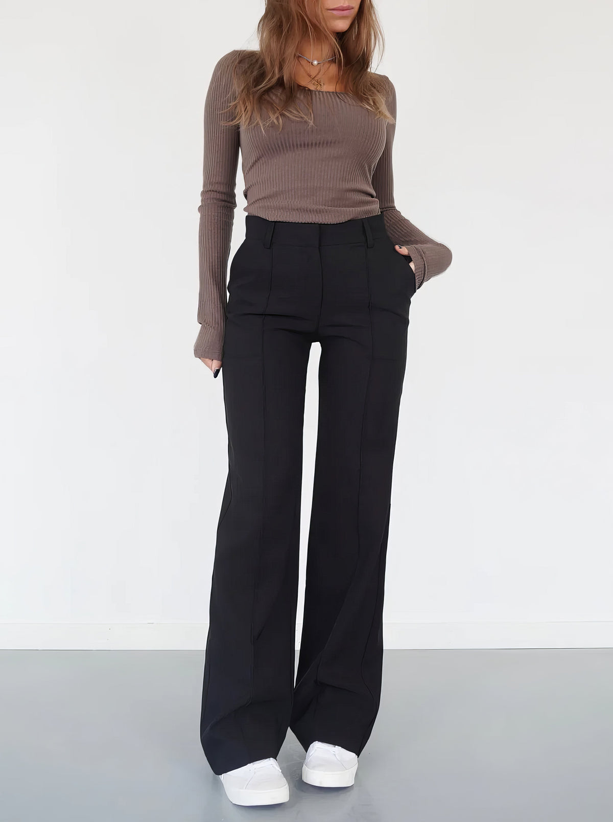 Emma | Elegante Damen Hose mit hoher Taille