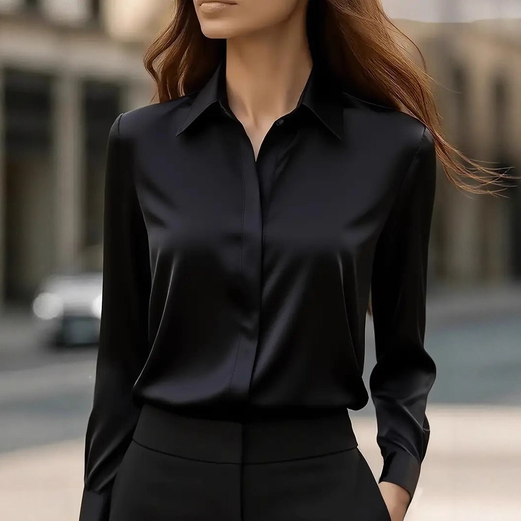 Jonas | Elegante Damen Seidenbluse klassisch zeitlos