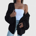 Johanna | Elegante Damen Strickjacke aus grober Wolle