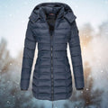Alina | Elegante Daunenjacke mit Kapuze für Winter