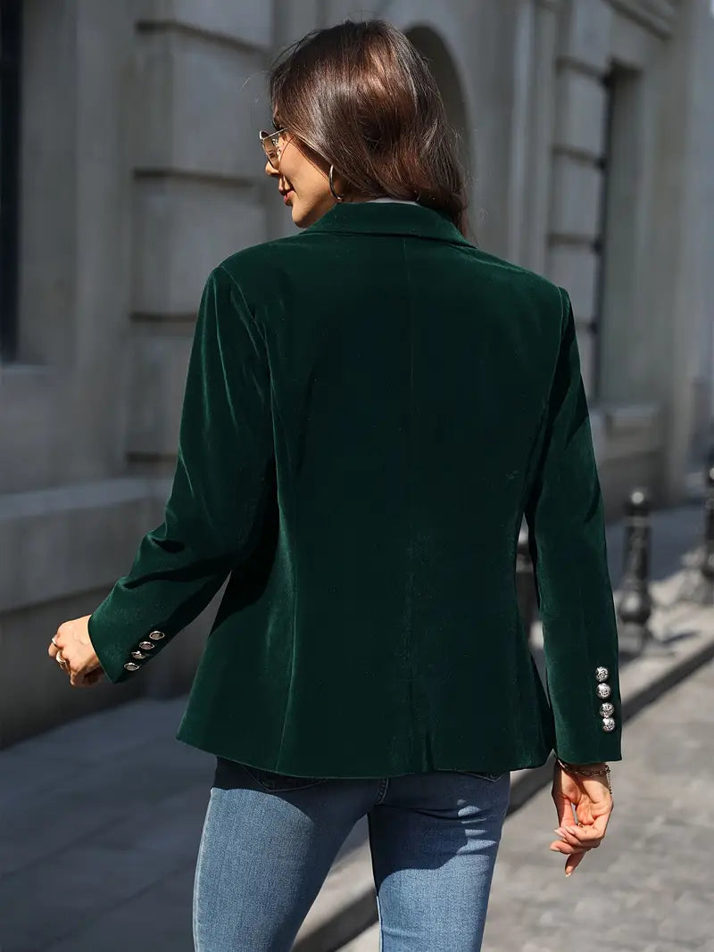Amelie | Elegante kurze Damen-Jacke im feinen Samt
