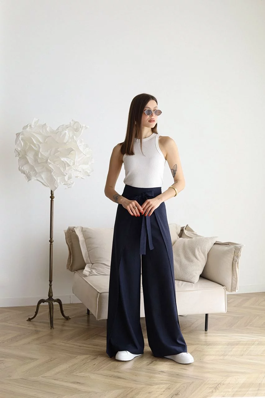 Lea | Elegante Weite Leinenhosen