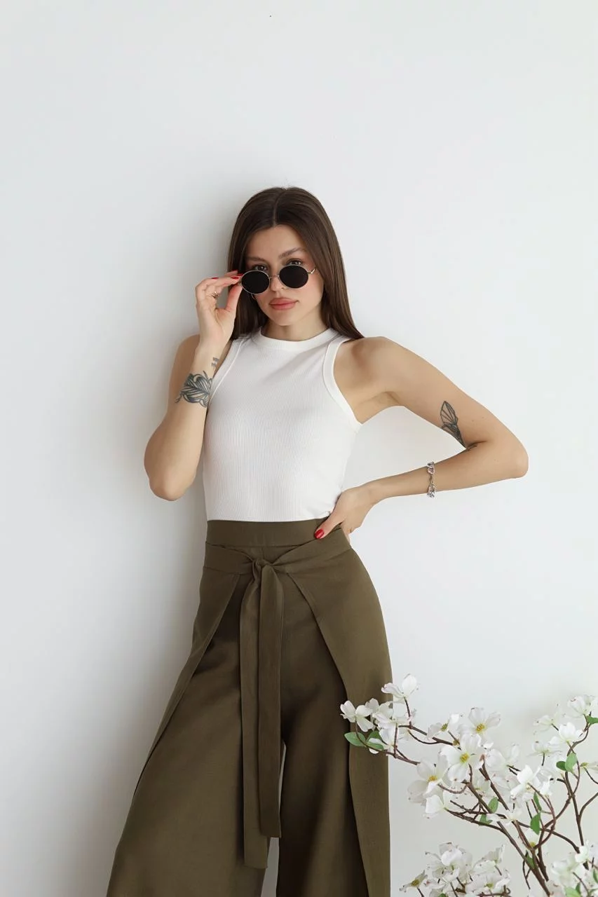 Lea | Elegante Weite Leinenhosen