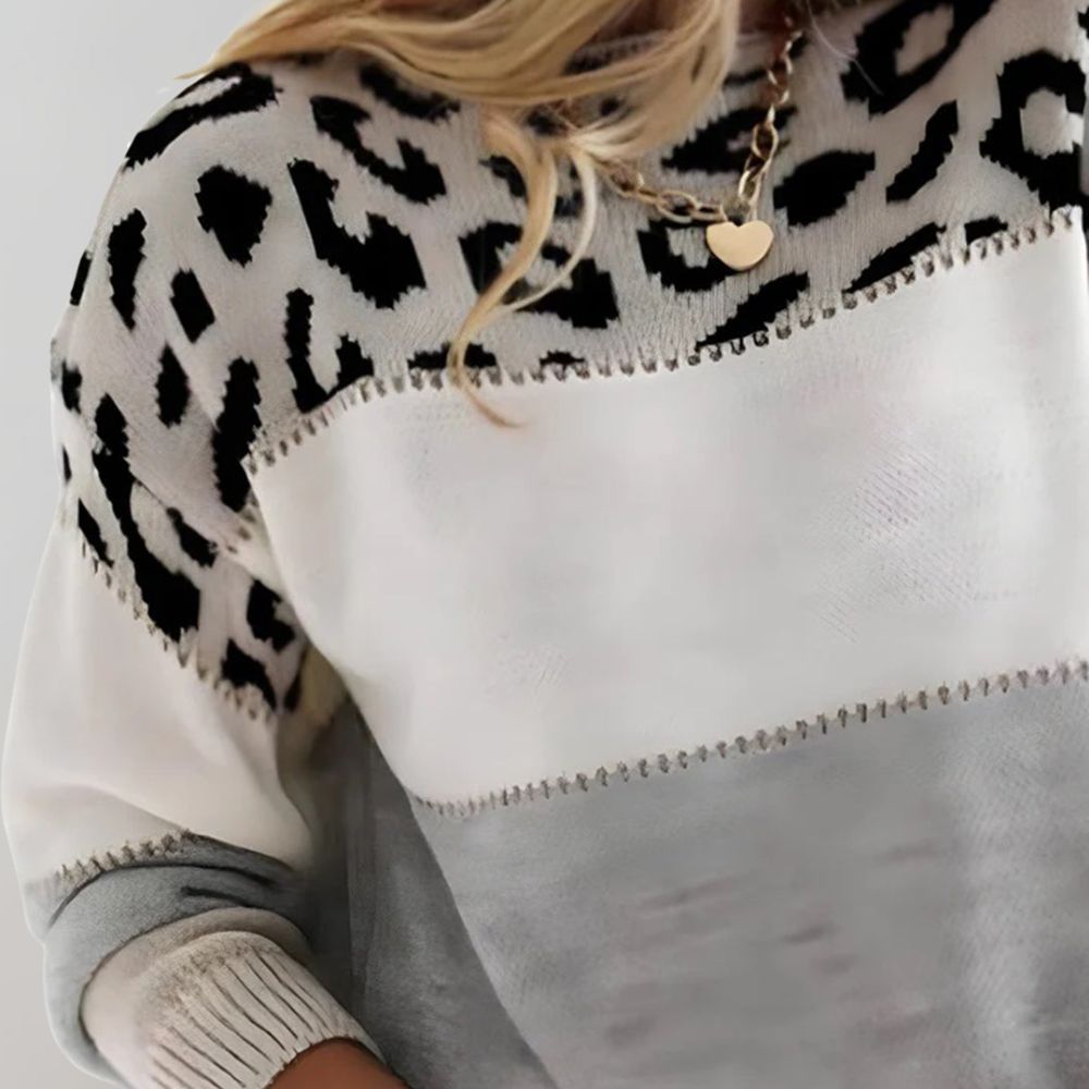 Anna | Eleganter Damen Pullover mit Muster