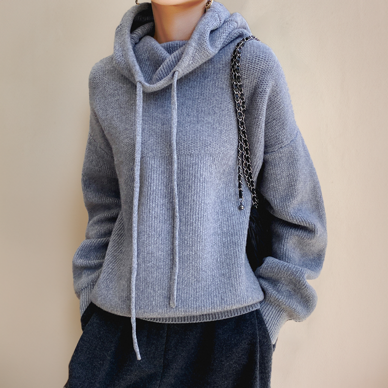 Mila | Eleganter Damen Pullover mit Schalkragen