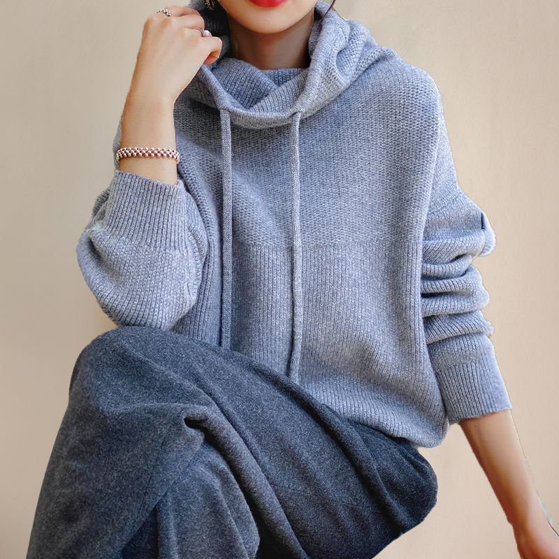 Mila | Eleganter Damen Pullover mit Schalkragen