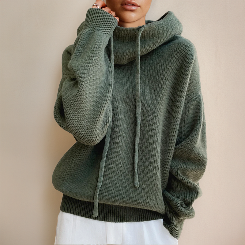 Mila | Eleganter Damen Pullover mit Schalkragen