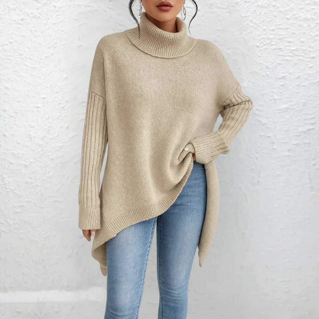 Leni | Eleganter Damen Rollkragen Pullover für den Alltag