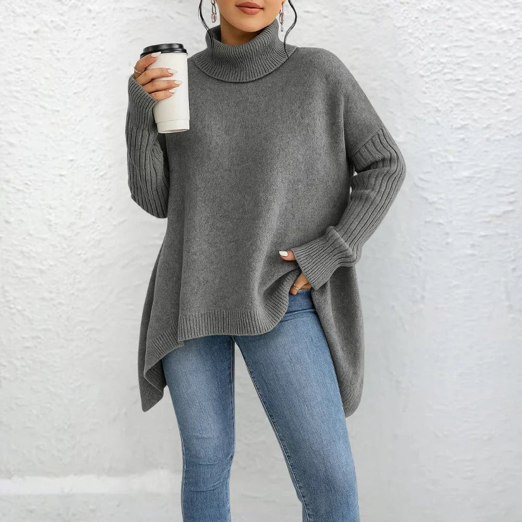 Leni | Eleganter Damen Rollkragen Pullover für den Alltag