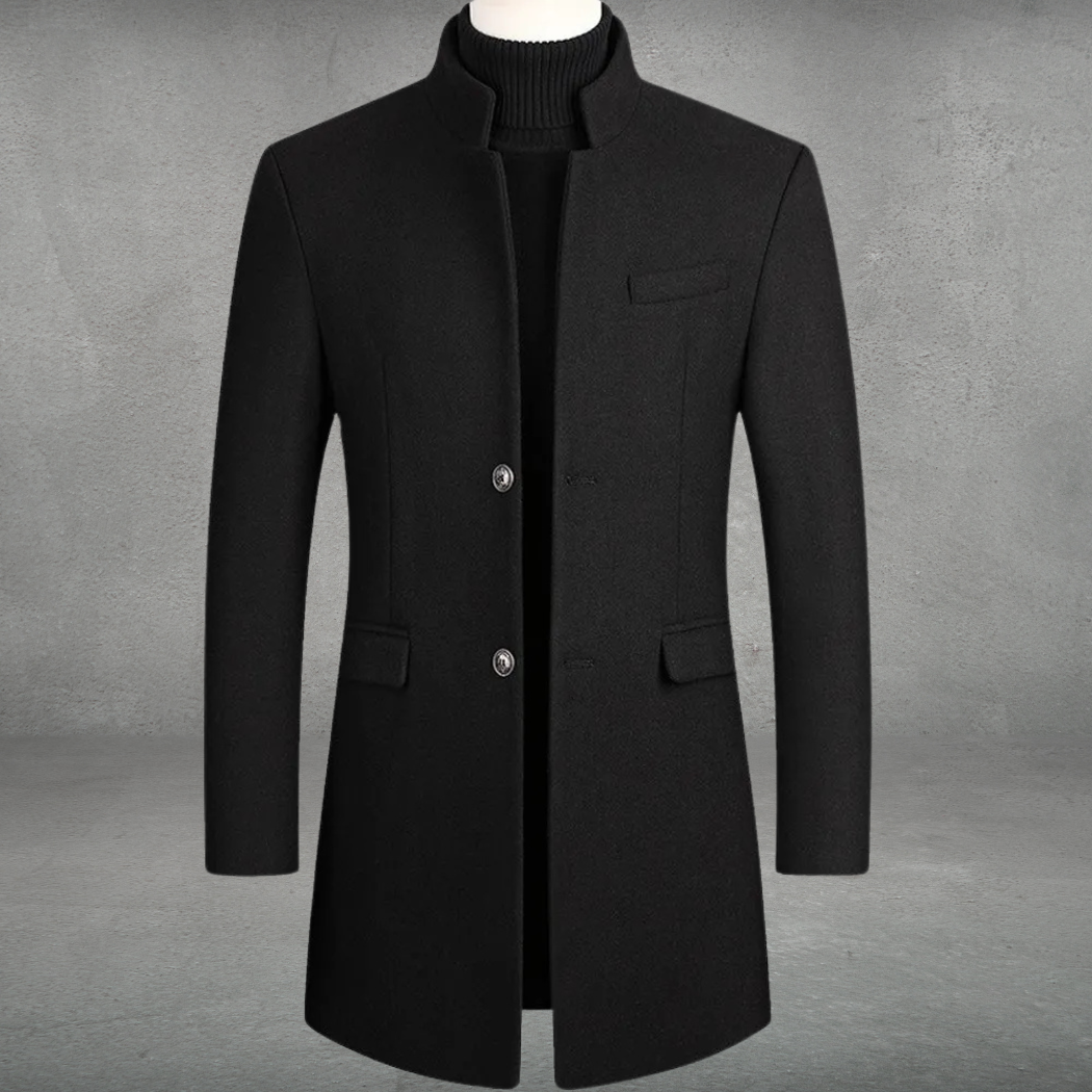 Niklas | Eleganter Herrenmantel aus Wollmischung für Herbst