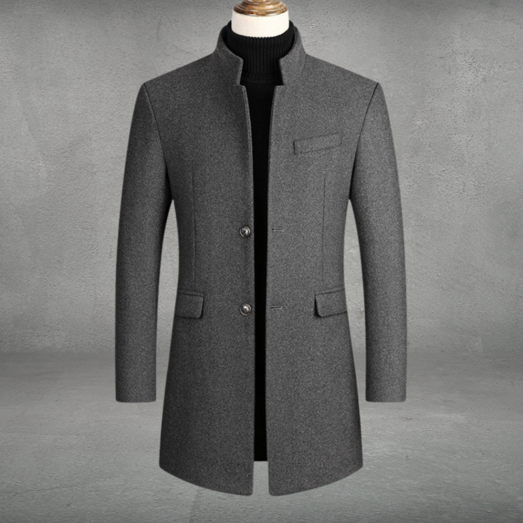 Niklas | Eleganter Herrenmantel aus Wollmischung für Herbst