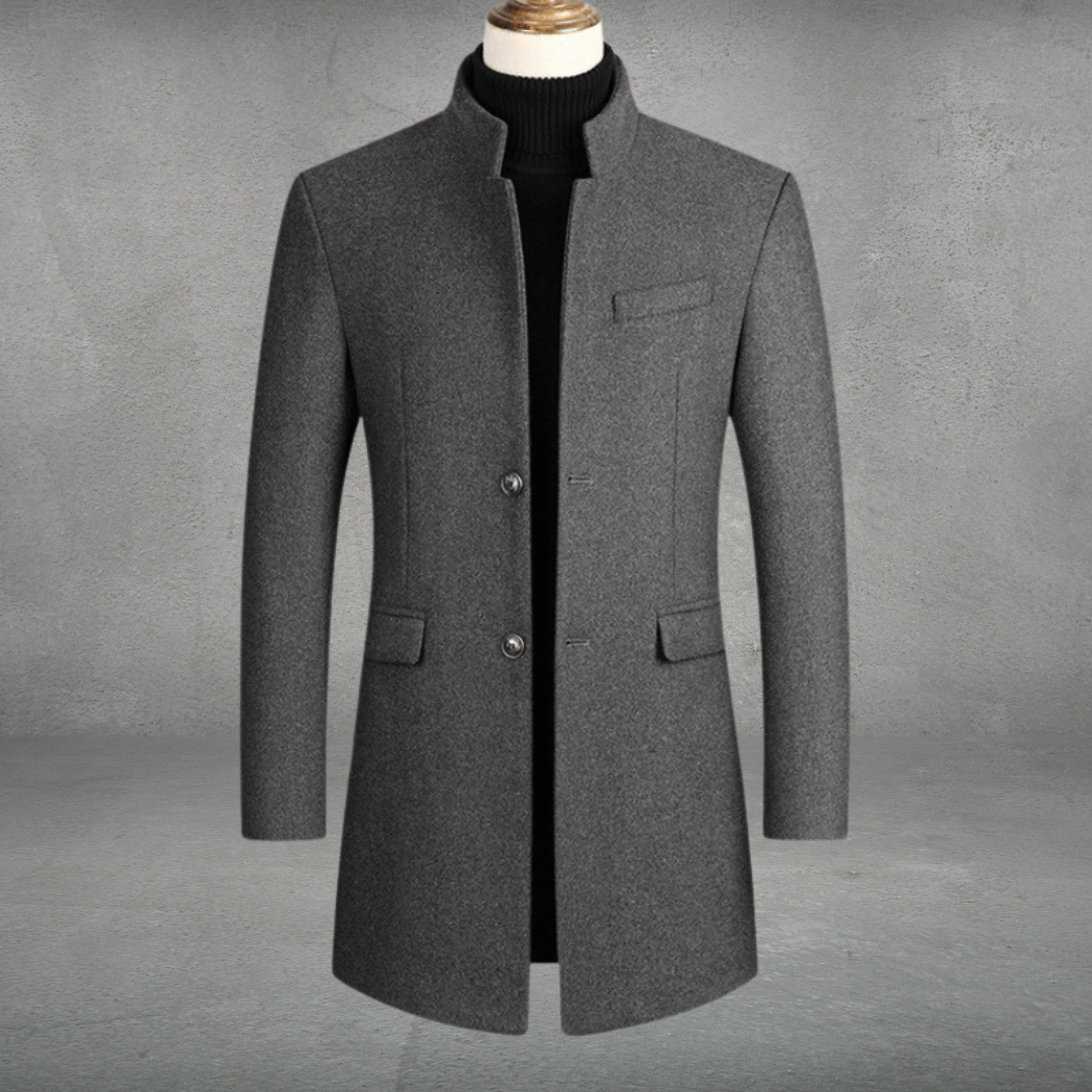 Niklas | Eleganter Herrenmantel aus Wollmischung für Herbst