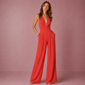 Eleganter Jumpsuit für Damen mit Wickeloptik – Auch für die Hochzeit