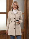 Lena | Eleganter Klassischer Wollmisch-Trenchcoat für Damen