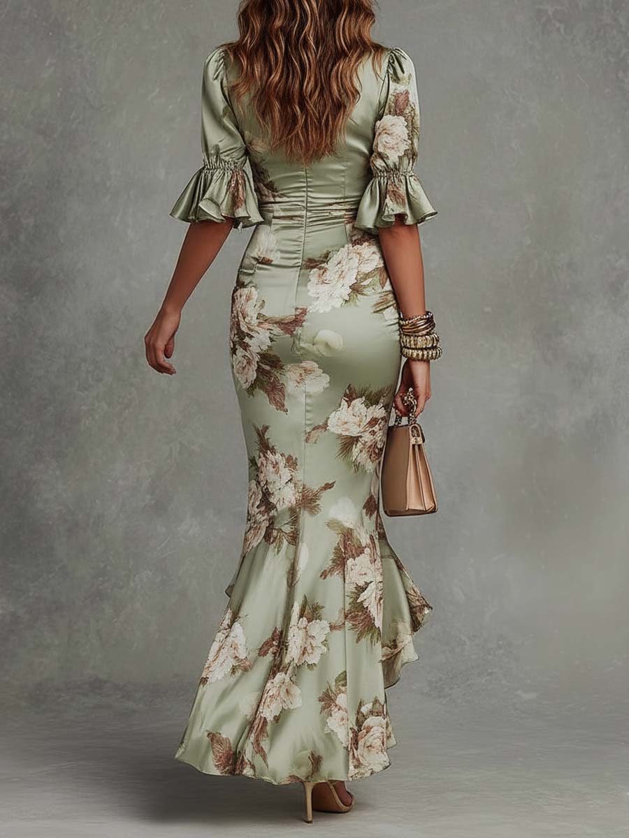Carla | Elegantes Damen Abendkleid Maxi im Herbst