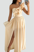 Laura | Elegantes Damen Cocktailkleid Maxi mit Volant