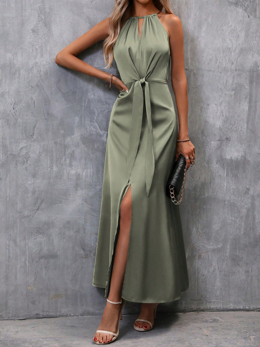 Lena | Elegantes Damen Maxikleid mit fließendem Wickeltop für Hochzeitsgäste im warmen Sommer