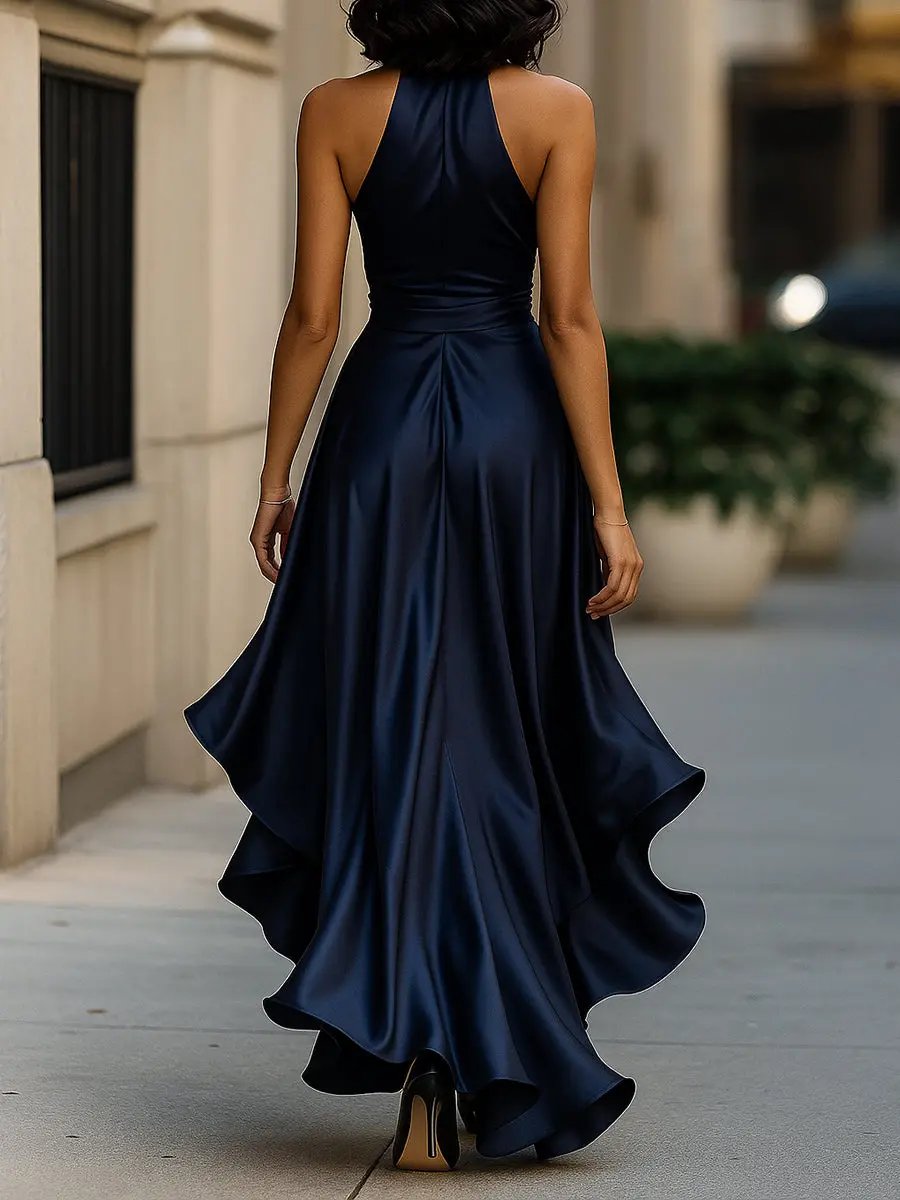 Clara | Elegantes Damen Wickel-Abendkleid für Hochzeitsgäste