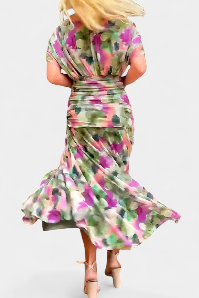 Julia | Elegantes fließendes Abendkleid