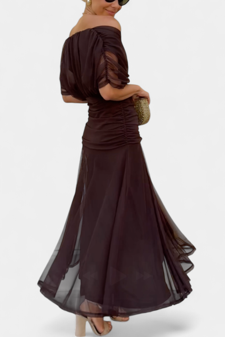 Julia | Elegantes fließendes Abendkleid