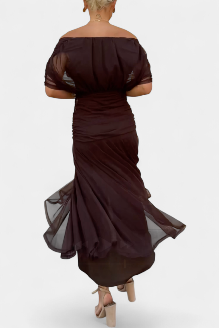 Julia | Elegantes fließendes Abendkleid